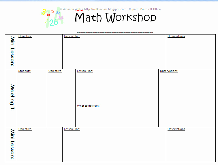 Readers Workshop Lesson Plan Template Inspirational Mischief Managed Math Workshop Team Meeting Small Group