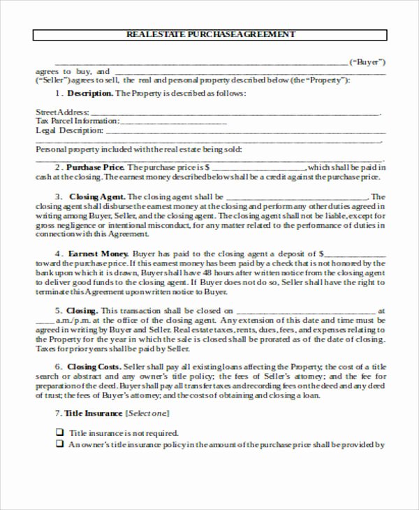 Real Estate Buyout Agreement Lovely 14 Sample Purchase Agreements Pdf Doc Pages