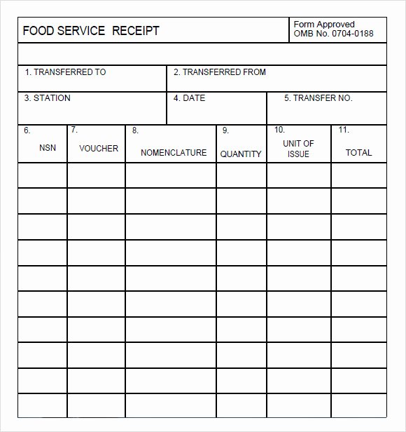 Receipt for Service Template Beautiful Sample Service Receipt Template 8 Free Documents In Pdf