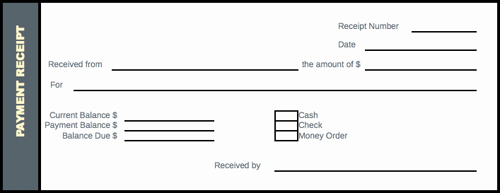 Receipt format for Payment Received Beautiful Payment Receipt – Excel format – Receipt Template