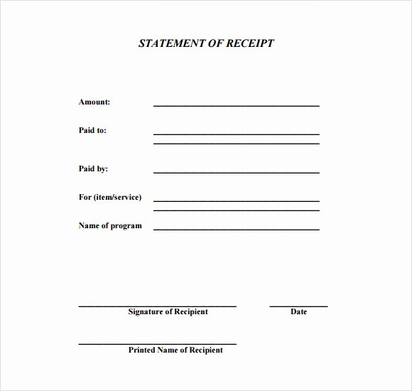 Receipt format for Payment Received Fresh 10 General Receipt Templates Free Samples Examples