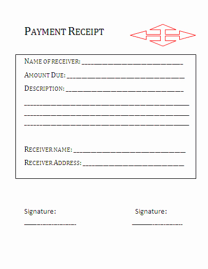 Receipt format for Payment Received Lovely Payment Receipt format