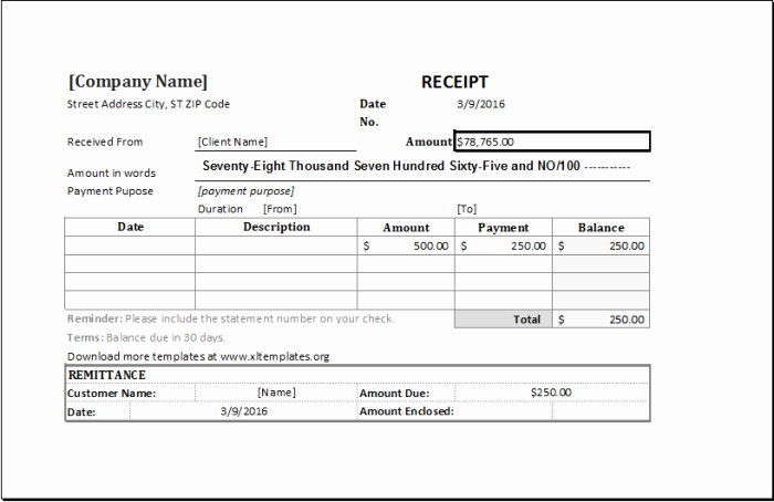 Receipt format for Payment Received Luxury 6 Cash Receipt format In Excel Receipts Template
