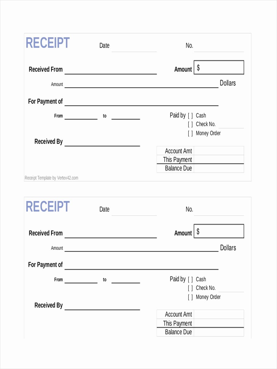 Receipt format for Payment Received Unique 10 Payment Receipts Examples &amp; Samples