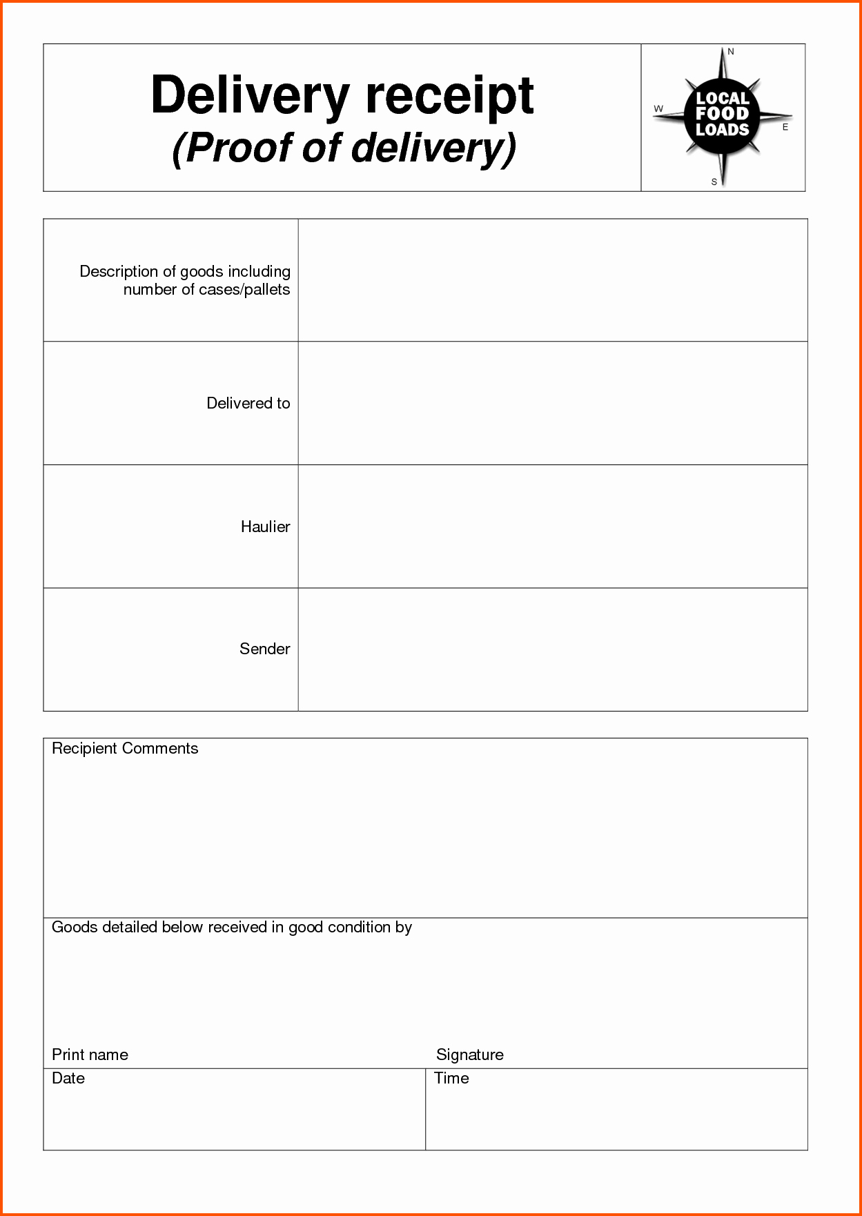 Receipt Of Goods Template Best Of 7 Delivery Receipt Template Ideas Receipt Goods