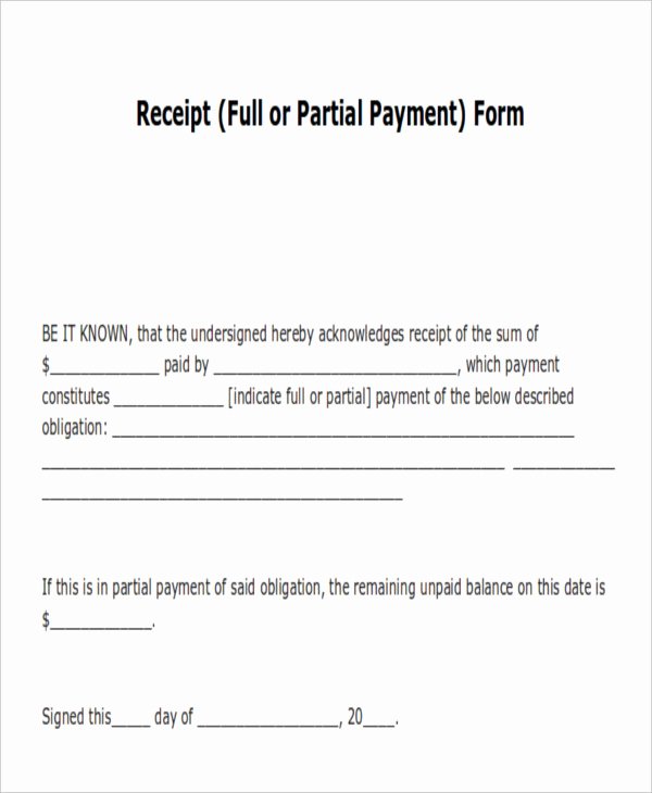 Receipt Of Payment Letter Luxury 14 Payment Receipt Acknowledgment – Pdf Word Excel