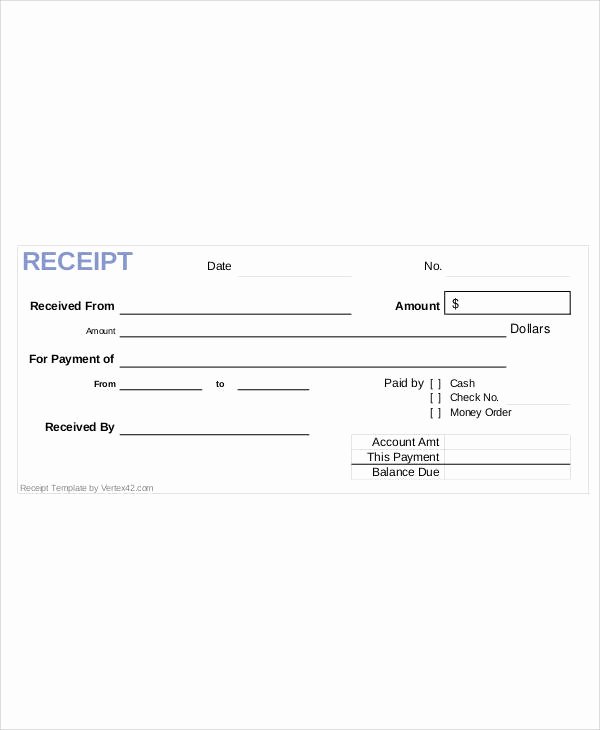 Receipts for Rent Paid Inspirational 28 Printable Payment Receipts Word Pdf