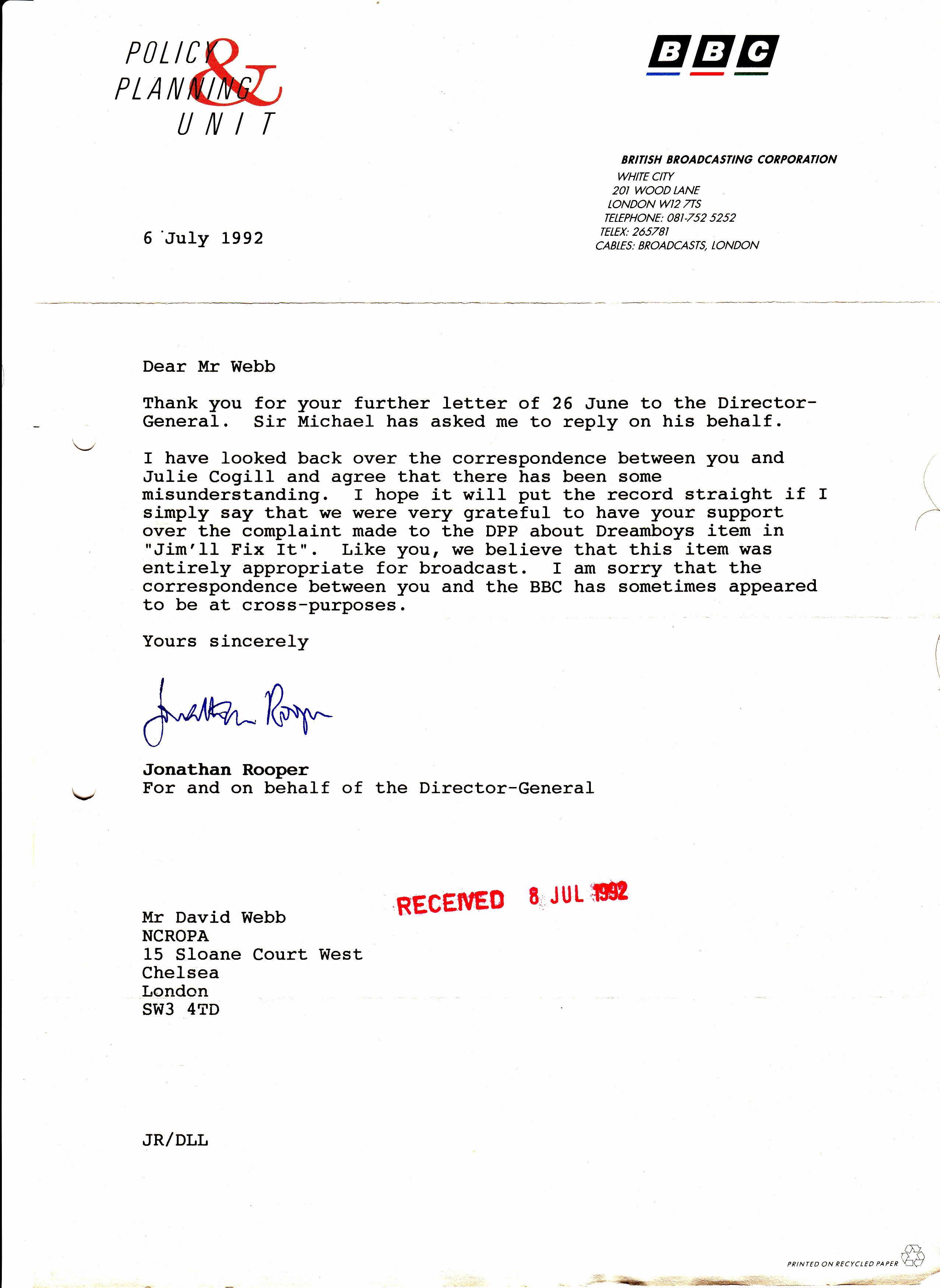 Recommendation Letter Computer Science Unique the Ncropa Archive 1992