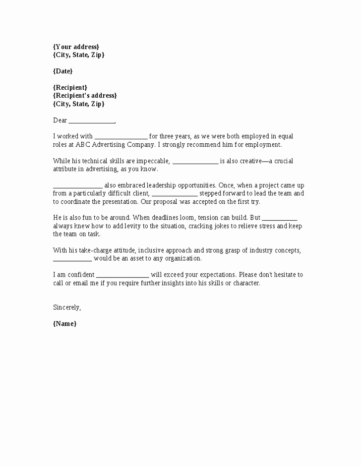 Recommendation Letter for A Coworker Beautiful Job Reference Letter From Coworker
