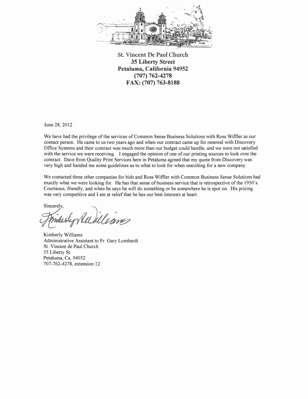 Recommendation Letter for Church Member Elegant Testimonial Letters