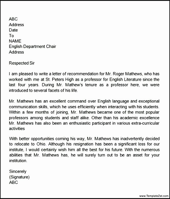 Recommendation Letter for Coworker Pdf Awesome Re Mendation Letter for Teacher Colleague