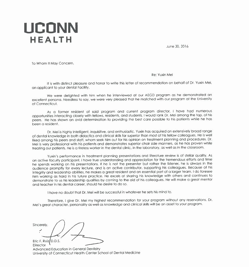 Recommendation Letter for Dentist Awesome Dental Letters Re Mendation Resume Dental Hygienist