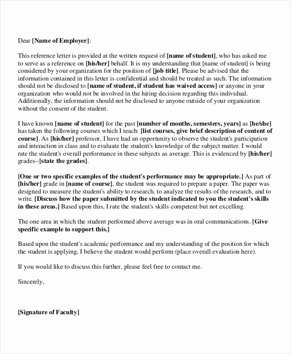 Recommendation Letter for Faculty Position Best Of 40 Re Mendation Letter Templates In Pdf