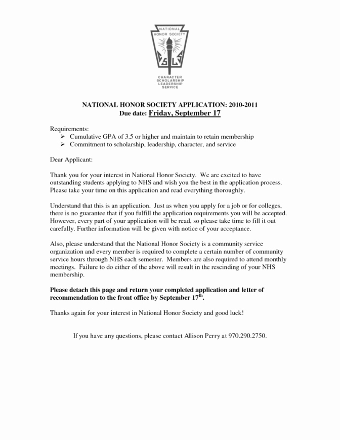 Recommendation Letter for Honor society Best Of Sample Re Mendation Letter for National Honor society