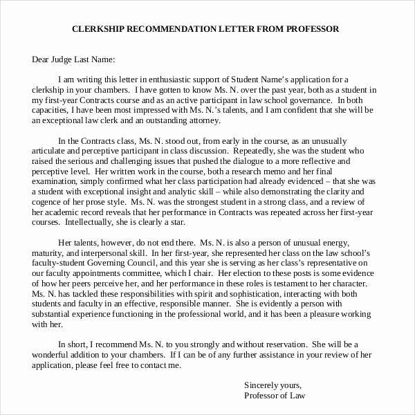 Recommendation Letter for Law School Beautiful 44 Sample Letters Of Re Mendation for Graduate School
