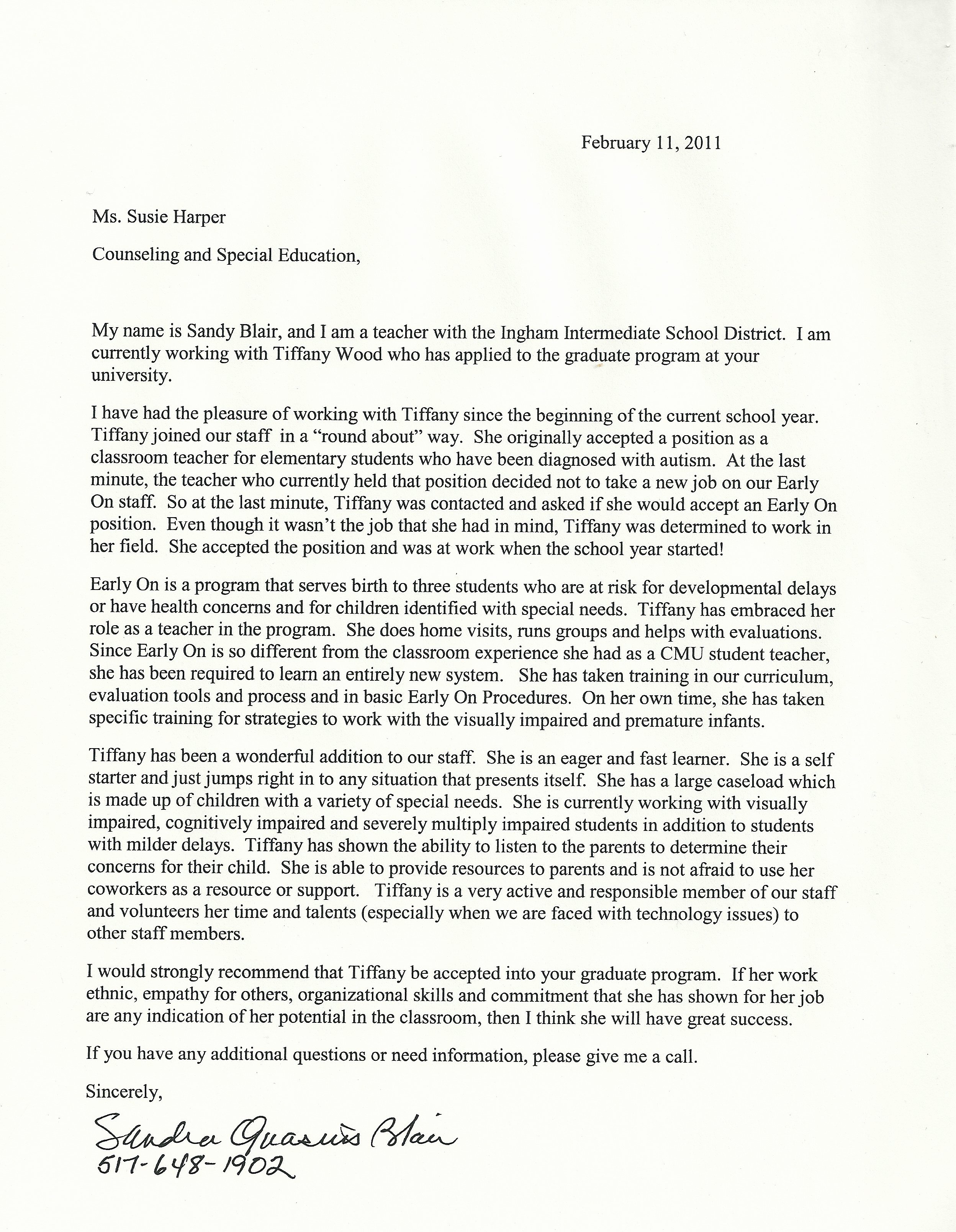 Recommendation Letter for Masters Program New Letter Of Re Mendation for Graduate School Blair