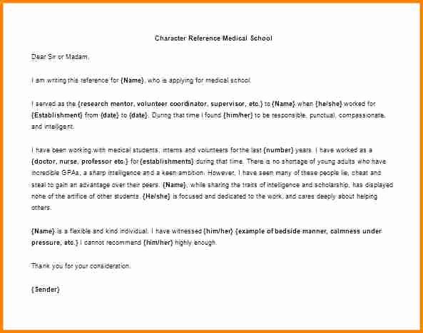 Recommendation Letter for Medical School Inspirational 11 Re Mendation Letter for Medical School Sample