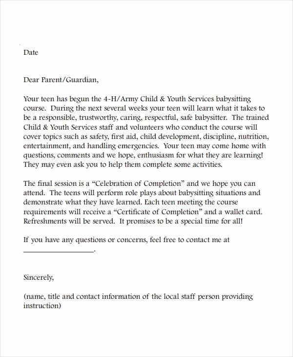 30 Recommendation Letter For Nanny Hamiltonplastering 8555