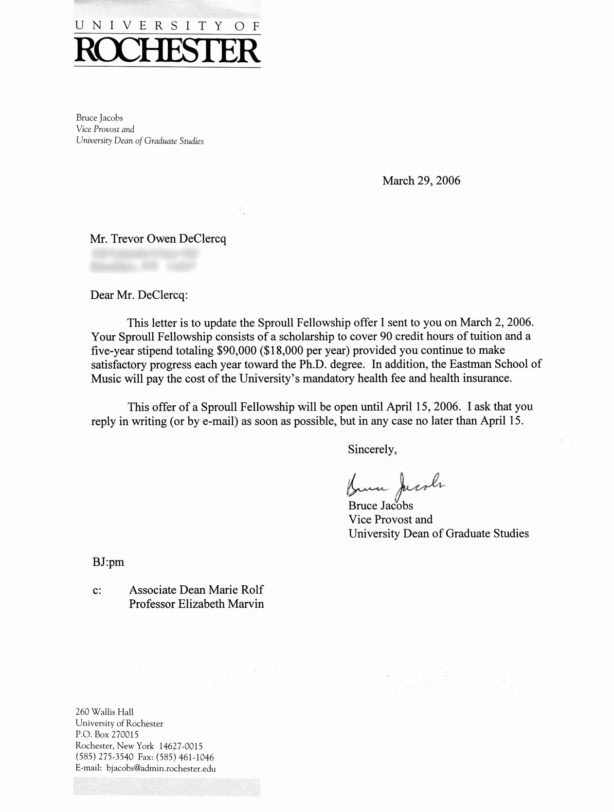 Recommendation Letter for Phd Admission Fresh Phd Application