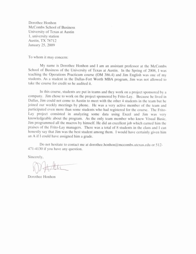 Recommendation Letter for Professor Position New Re Mendation Letter From Professor Honhon