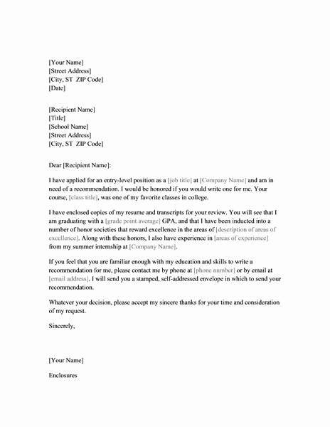 Recommendation Letter for Professor Position Unique Download Letter Requesting Job Re Mendation From