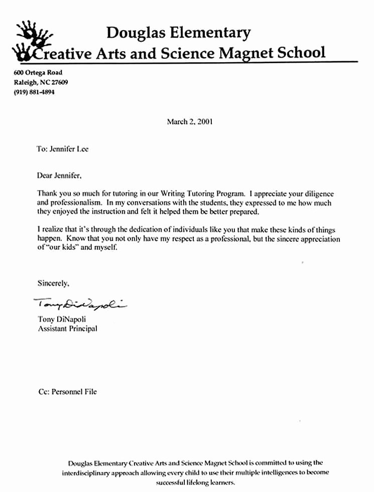 Recommendation Letter for Tutor Beautiful Academic Letter Of Re Mendation Writing