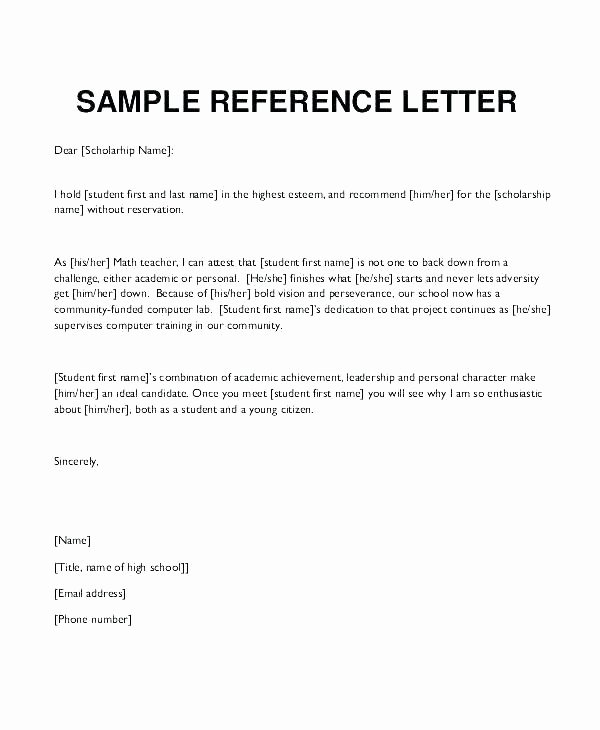 Recommendation Letter for Volunteer Student New Model Reference Letter – Ardinifo