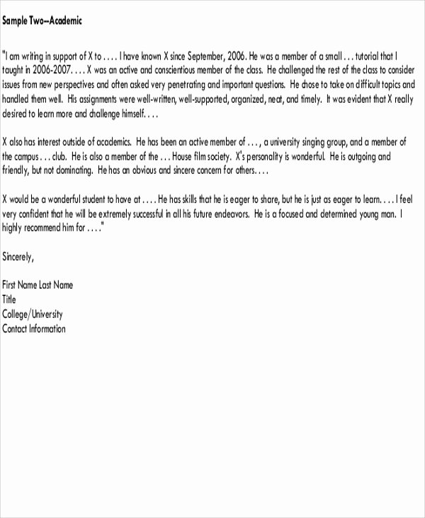 Recommendation Letter Thank You Note New 8 Sample Reference Thank You Letters