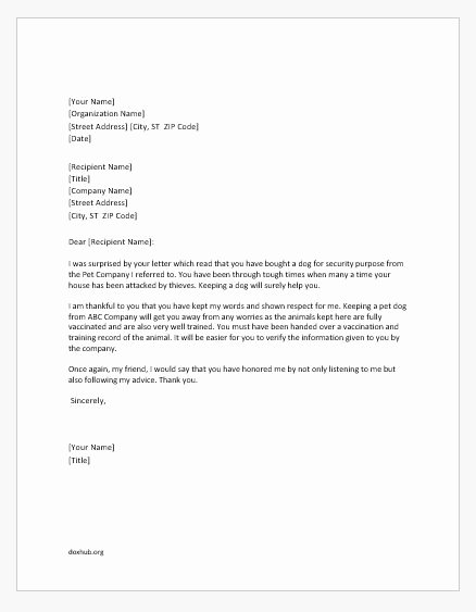 Recommendation Letter Thank You Note New Thank You Letters for Accepting Re Mendation
