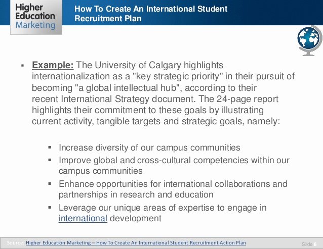 Recruitment Strategic Plan Template Elegant How to Create An International Student Recruitment Plan