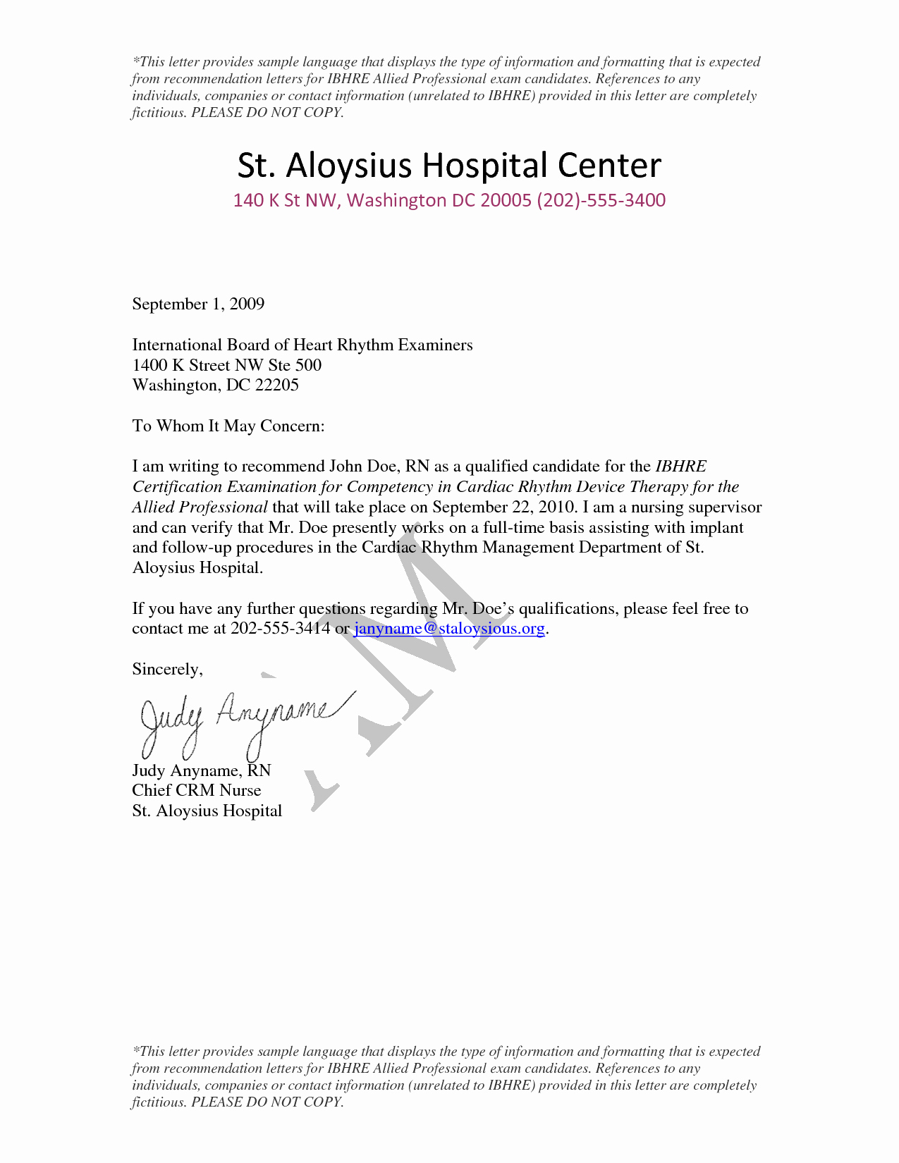 Registered Nurse Letter Of Recommendation Inspirational Letters Of Re Mendation Samples