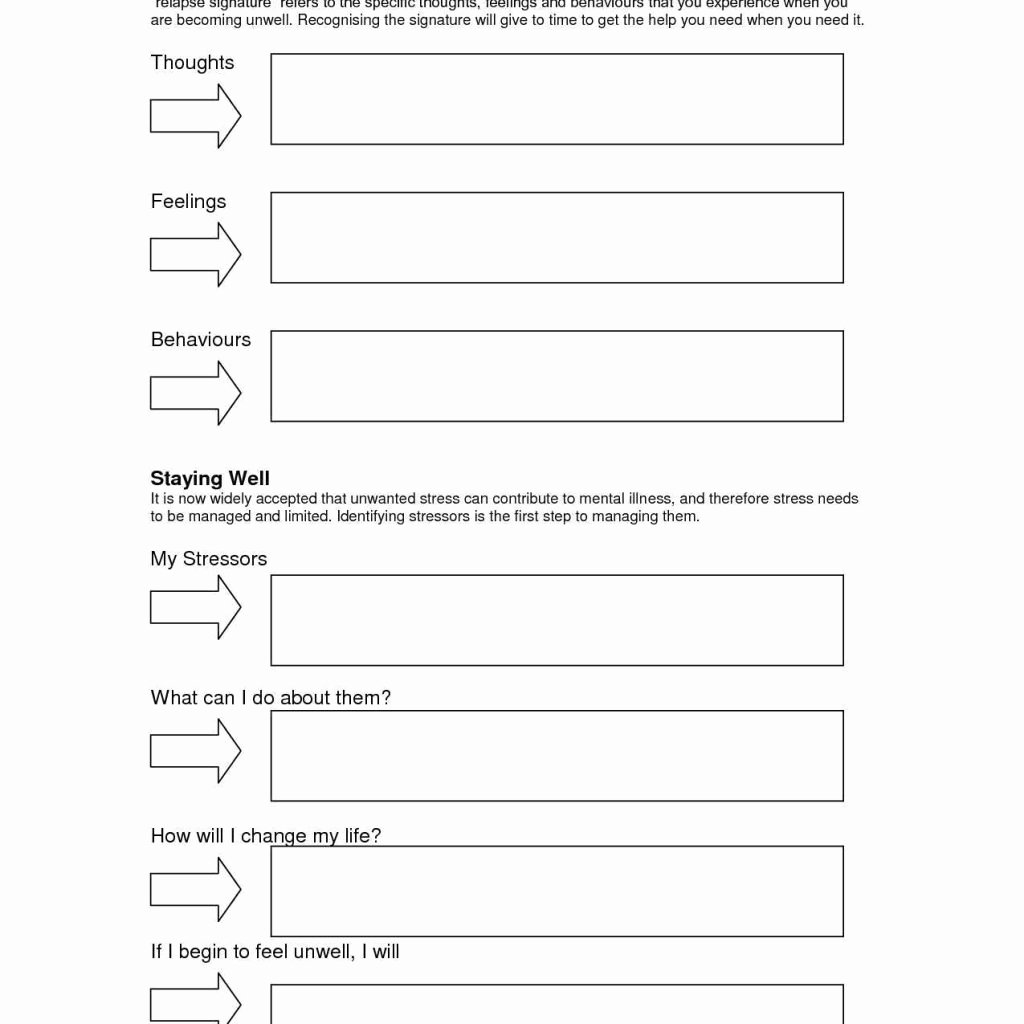 Relapse Prevention Plan Template Pdf Best Of Alcohol and Drug Addiction Worksheets and Relapse
