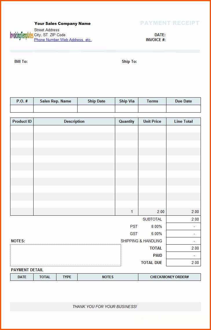 Related Words for Payment Awesome 9 Payment Receipt Template