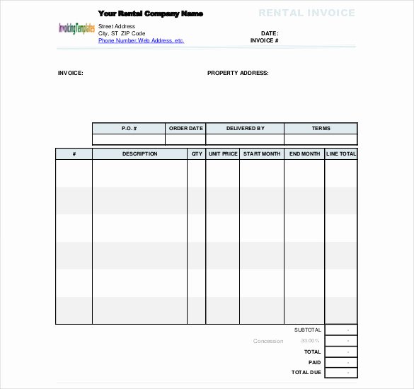 Rent Invoice Template Word New 60 Microsoft Invoice Templates Pdf Doc Excel