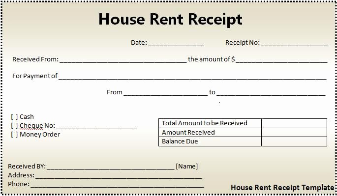 Rent Invoice Template Word New Rent Receipts