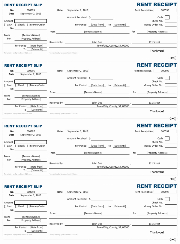 Rent Payment Receipt Template Best Of Rent Receipt