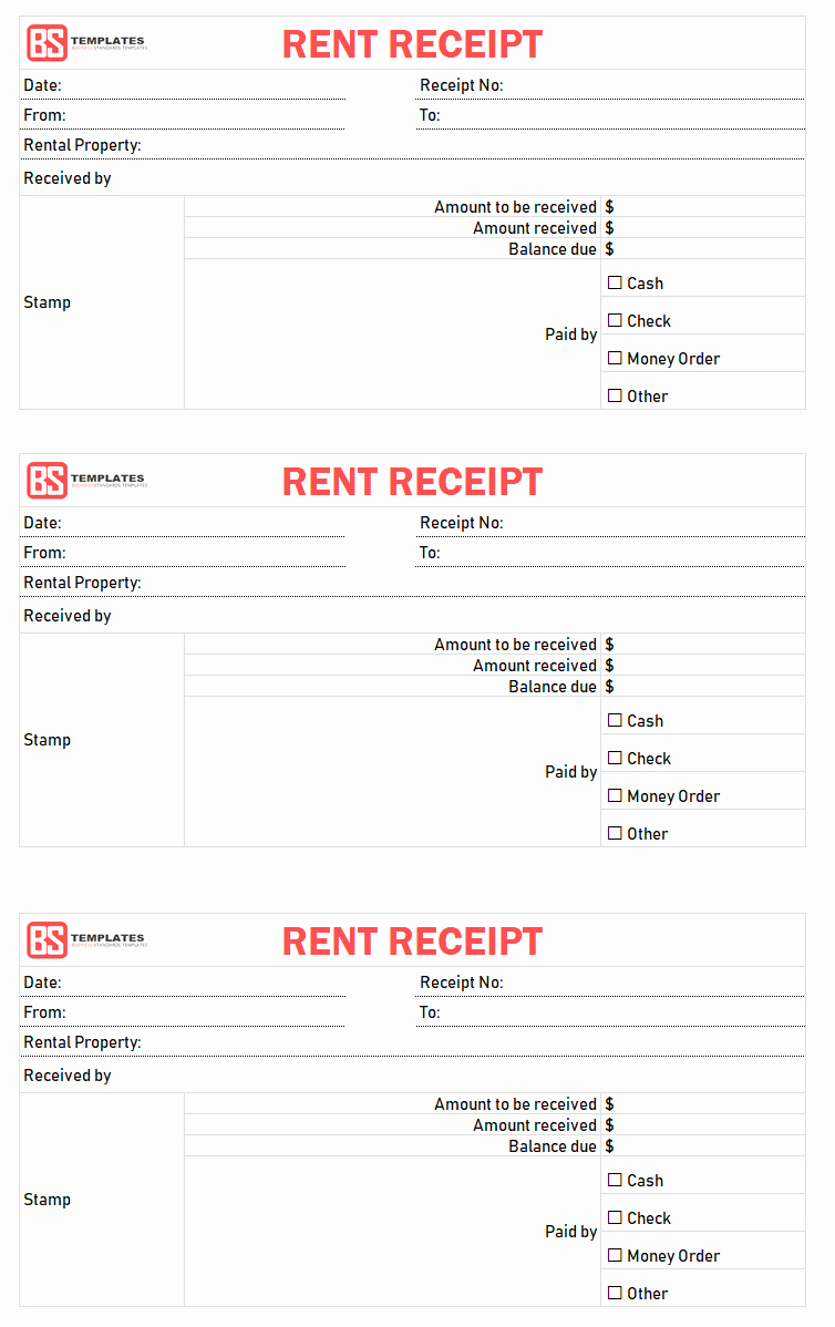 Rent Receipt Template Excel Best Of Rent Receipt Template