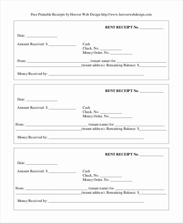 Rent Receipt Template Free Lovely Rent Receipt 26 Free Word Pdf Documents Download