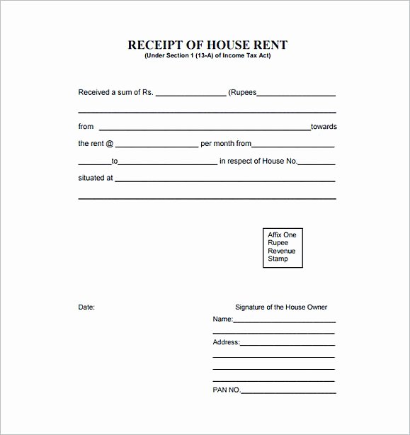 Rent Receipt Template Pdf Awesome Rent Invoice Template