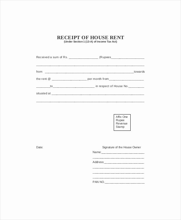 Rent Receipt Template Pdf Fresh Rent Receipt Template 11 Free Word Pdf Documents