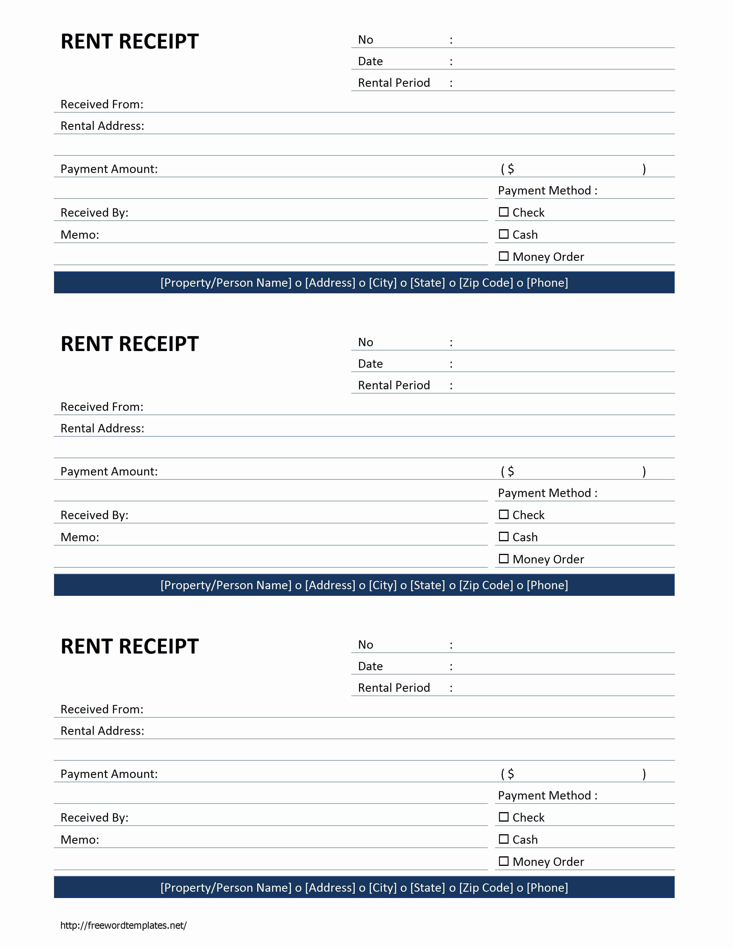 Rent Receipt Template Word Awesome Rent Receipt Template