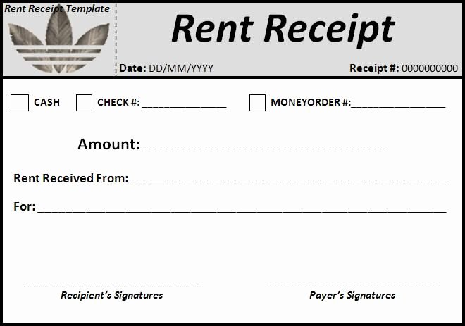 Rent Receipt Template Word Lovely Rental Rent Receipt