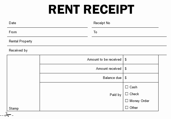 Rent Receipt Template Word Unique 50 Free Receipt Templates Cash Sales Donation Taxi