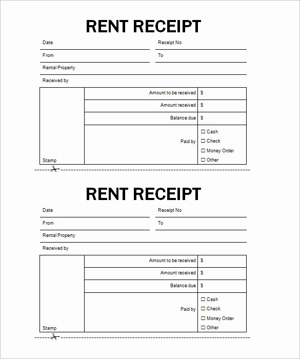 Rent Receipt Templates Free Beautiful 60 Microsoft Invoice Templates Pdf Doc Excel