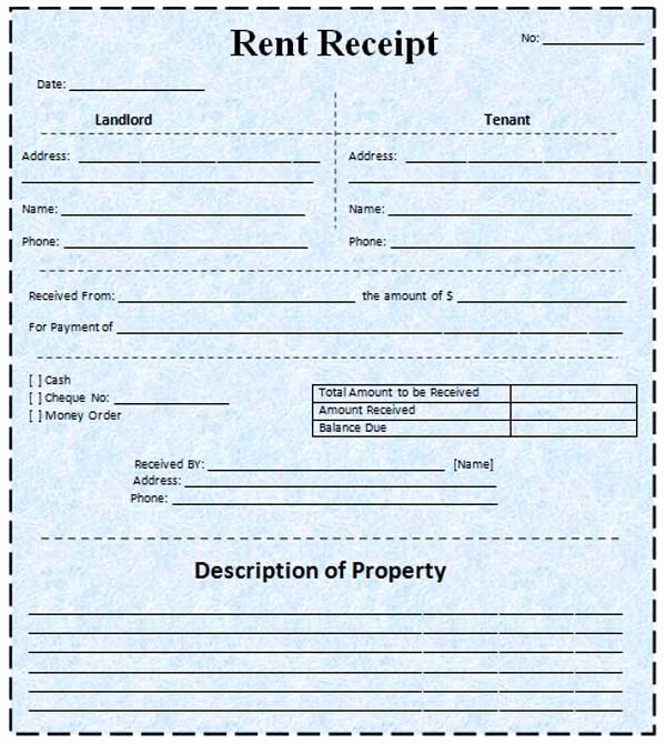 Rent Receipts Template Word Fresh Rent Receipt Template