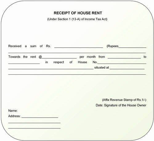 Rental Receipt Template Doc Awesome 8 House Rent Receipt Template In Doc Pdf format