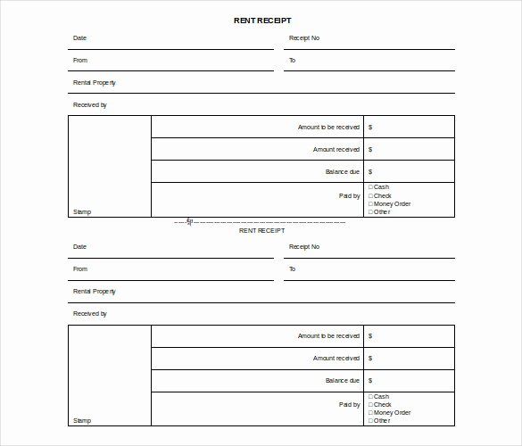 Rental Receipt Template Doc Awesome Blank Weekly Calendar Template