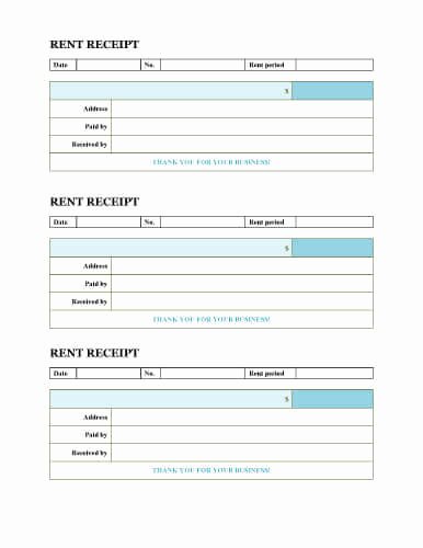 Rental Receipt Template Free Awesome Free Rent Receipt Templates Download or Print