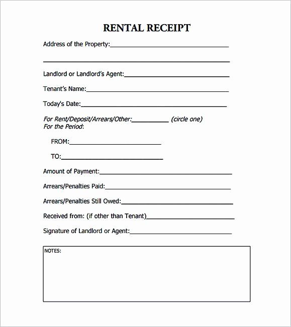 Rental Receipt Template Free New Printable Rent Payment Receipt Pdf Free Rent Invoice