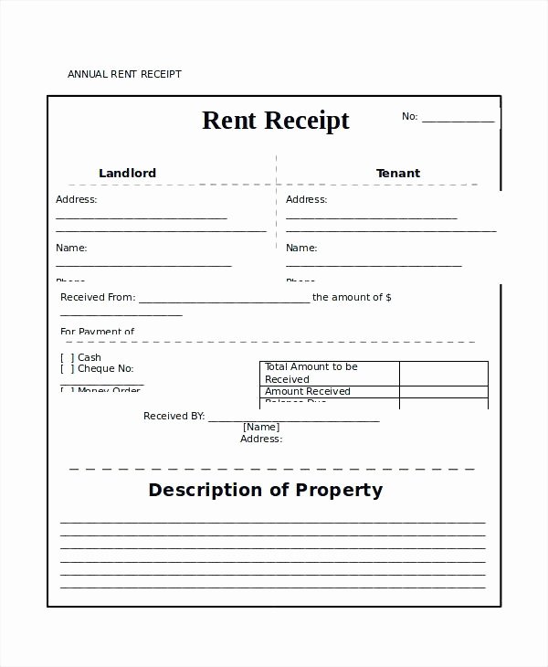 Rental Receipts Template Word Lovely Rent Receipt Template Doc Tenant Child Support Payment
